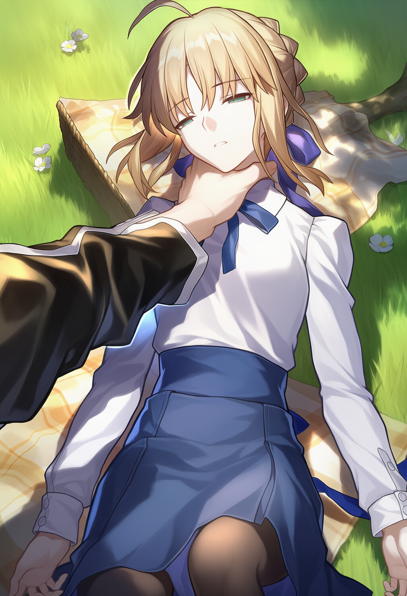 Saber Captured by Gilgamesh