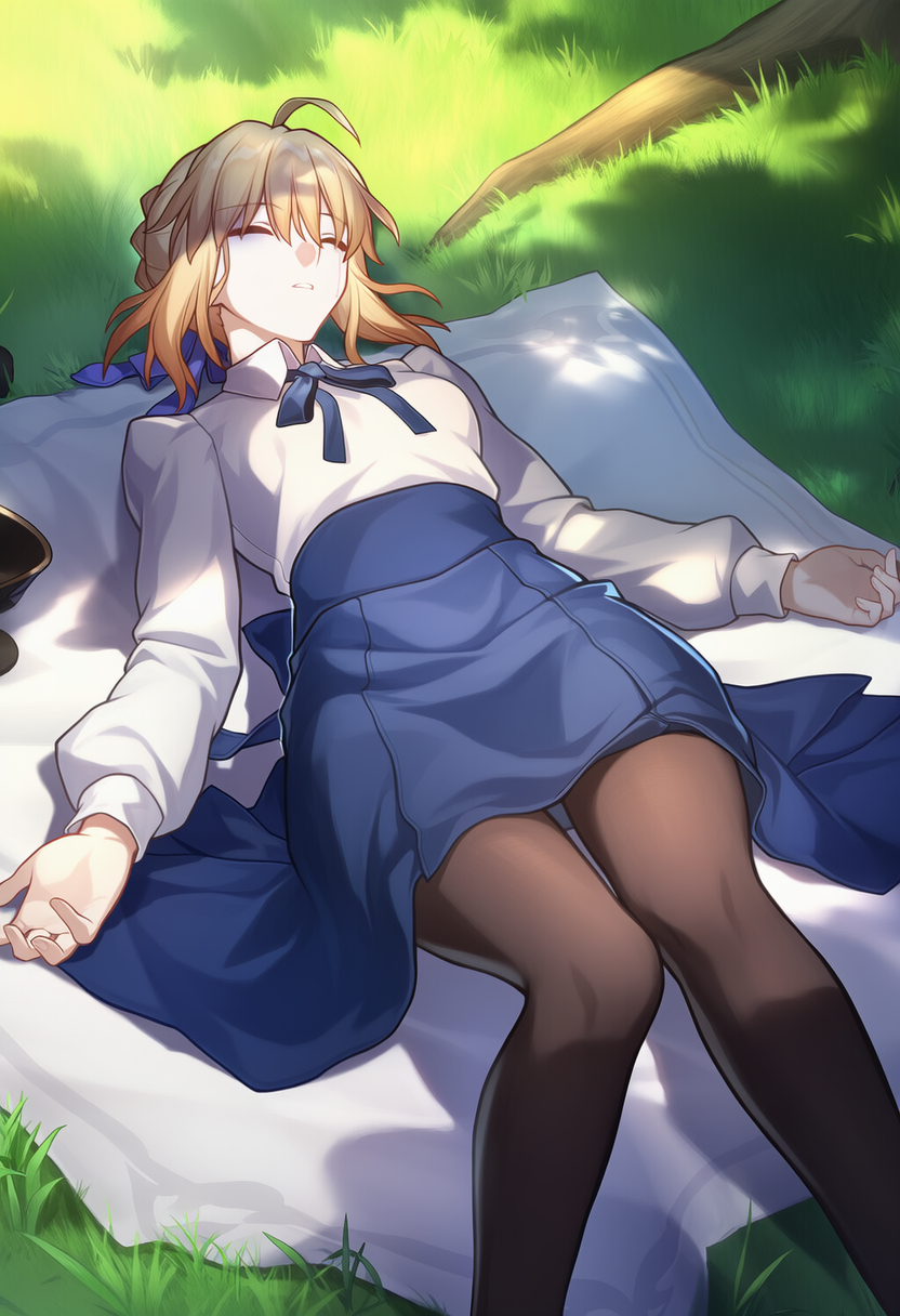 Saber Captured by Gilgamesh