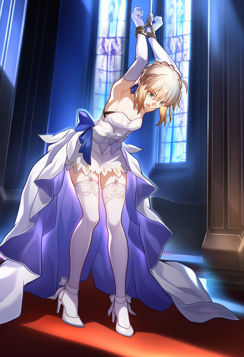 Saber Captured by Gilgamesh